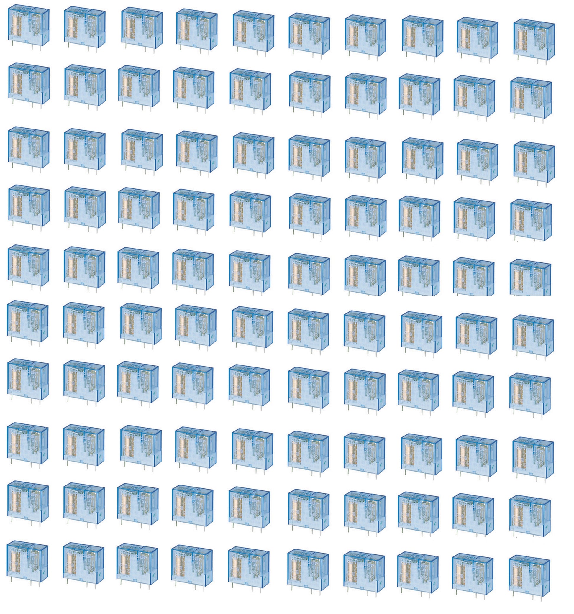 100 Relais electrique 24v cc finder serie 40 24vdc 16a (5mm) rlf4061-9024 ECLATS DESTOCKAGE