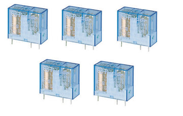 5 Relais electrique 24v cc finder serie 40 24vdc 16a (5mm) rlf4061-9024 ECLATS DESTOCKAGE