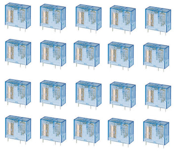 20 Relais electrique 24v cc finder serie 40 24vdc 16a (5mm) rlf4061-9024 ECLATS DESTOCKAGE