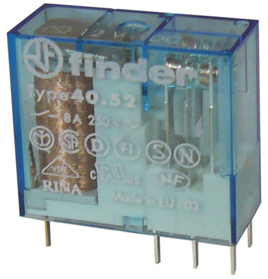 Relais electrique finder 40.52 12v cc 8a 250v 12vdc rlf4052-9012 40.52.9.012 5mm ECLATS DESTOCKAGE