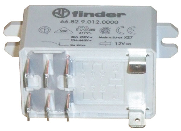 Relais finder 12v 20a 25a 30a/250v 2 rt rlf 6682 9012 serie 66 12vdc 30a 2 inverseurs 66.82.9.012.0000 ECLATS DESTOCKAGE
