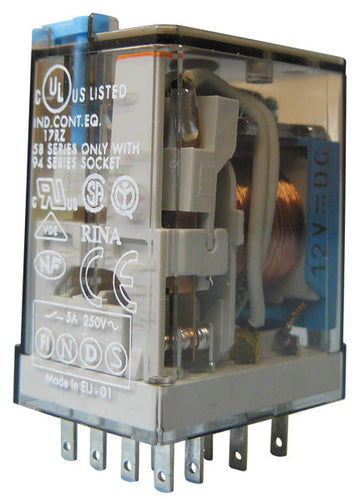 Relais finder 55.34 12v cc 12vdc 7a 1 contact electrique rlf5534 9012 pièces détachée ECLATS DESTOCKAGE