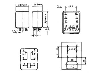 Relais puissance 24v cc 10a 8 pin 220v 240v vr10hd242c 24vcc 230vca 2 x repos travail 2FORMC JQX13F/CC2 ECLATS DESTOCKAGE