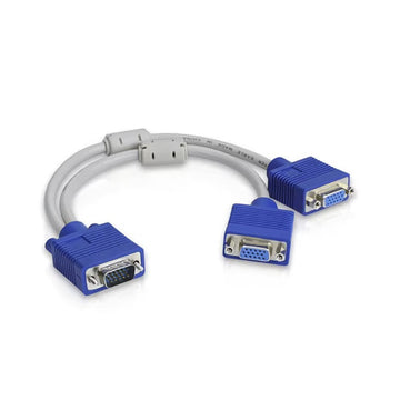 Répartiteur de câble VGA pour écran d'ordinateur adaptateur 1 mâle vers 2 femelle convertisseur ECLATS DESTOCKAGE