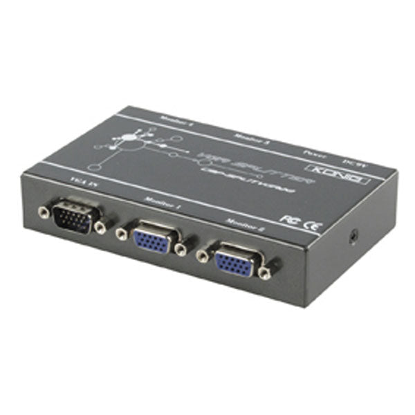 Repartiteur vga professionnel 4 ports konig cmp splitvga20 ECLATS DESTOCKAGE