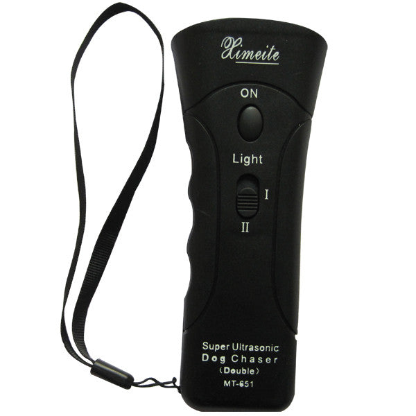 Repousse chien mechant bi ultrason 20m mt-651 agressif laser 4 in 1 2 frequence ECLATS DESTOCKAGE