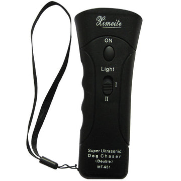 Repousse chien mechant bi ultrason 20m mt-651 agressif laser 4 in 1 2 frequence ECLATS DESTOCKAGE