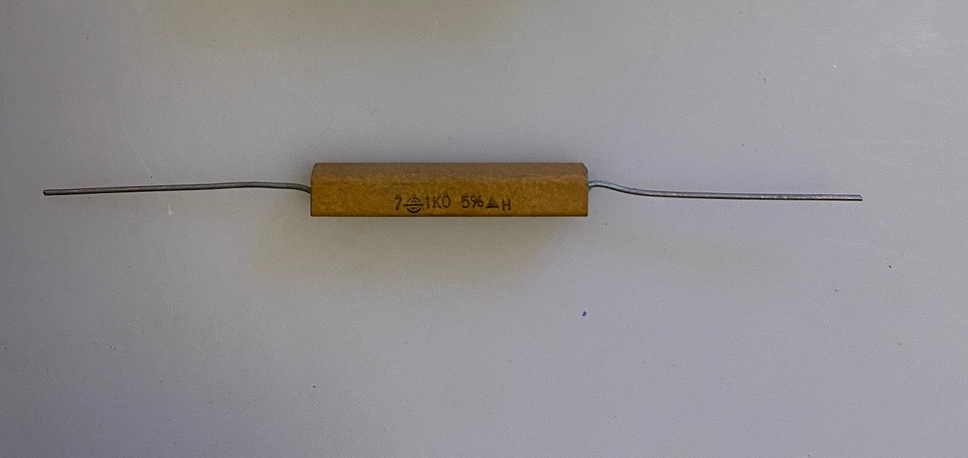 Resistance bobinée axial 250v cémentée 5w 1000 ohms rebc5w1kr REBC5W1KR ECLATS DESTOCKAGE