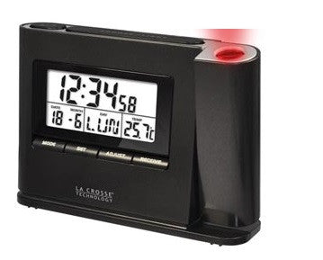 Reveil radio projection heure mur plafond affichage temperature la crosse ECLATS DESTOCKAGE