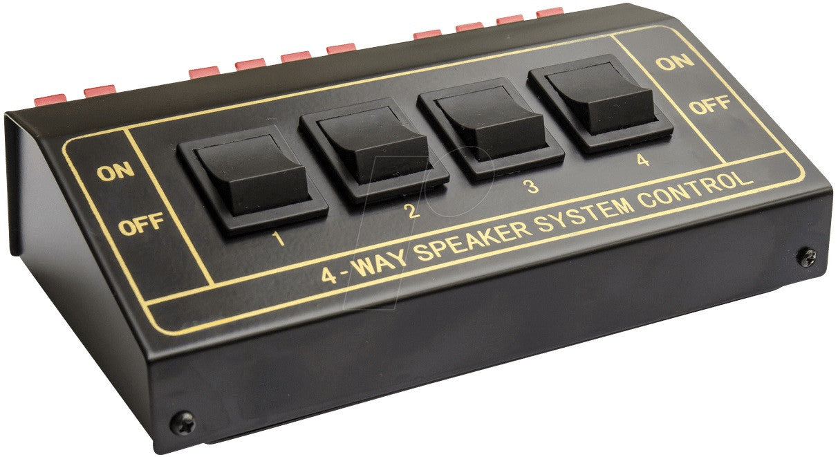 Selecteur enceintes 4 canaux spk4 commutateur audio 4 paires  haut parleur sonorisation sono stereo ECLATS DESTOCKAGE