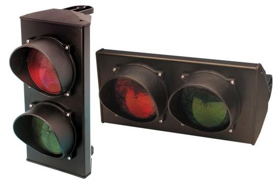 Semaphore feu etanche 2 lampes 220v vert rouge circulation routiere entree usine garage alarme ECLATS DESTOCKAGE