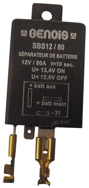 Separateur de batterie 12v 80a relais controleur de charge batterie auxilliaire separation couplage ECLATS DESTOCKAGE