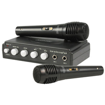 Set karaoke hav-km10 2 micros sono mixeur microphone musique disco mixage son sonorisation ECLATS DESTOCKAGE