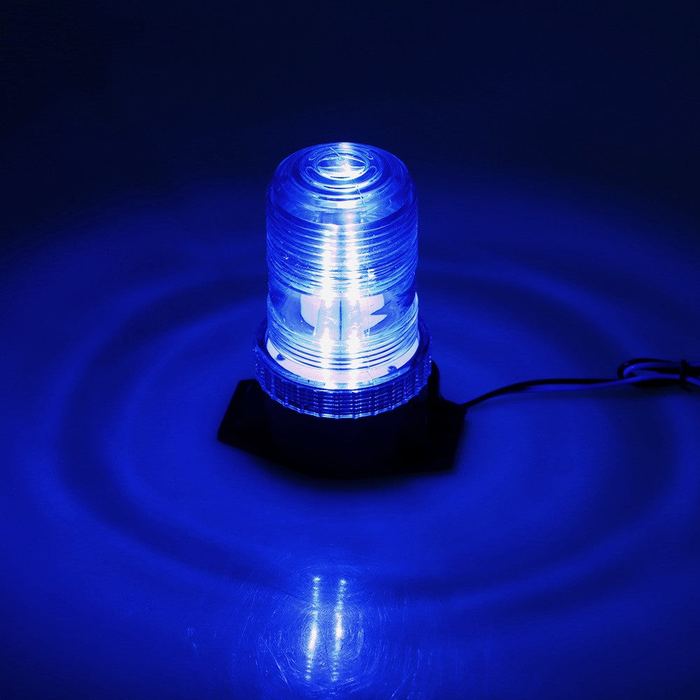 Signal lumineux bleu clignotant 12v 24v cc tracteur alarme signalisation feux camion signalisation ECLATS DESTOCKAGE