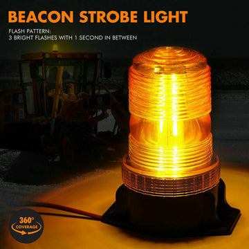 Signal lumineux Orange clignotant 12v 24v cc tracteur alarme signalisation feux camion signalisation ECLATS DESTOCKAGE