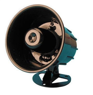 Sirene alarme 20w 115db 6 sons 6v 7v 8v 9v 10v 11v 12v etanche + etiquette alarme ECLATS DESTOCKAGE