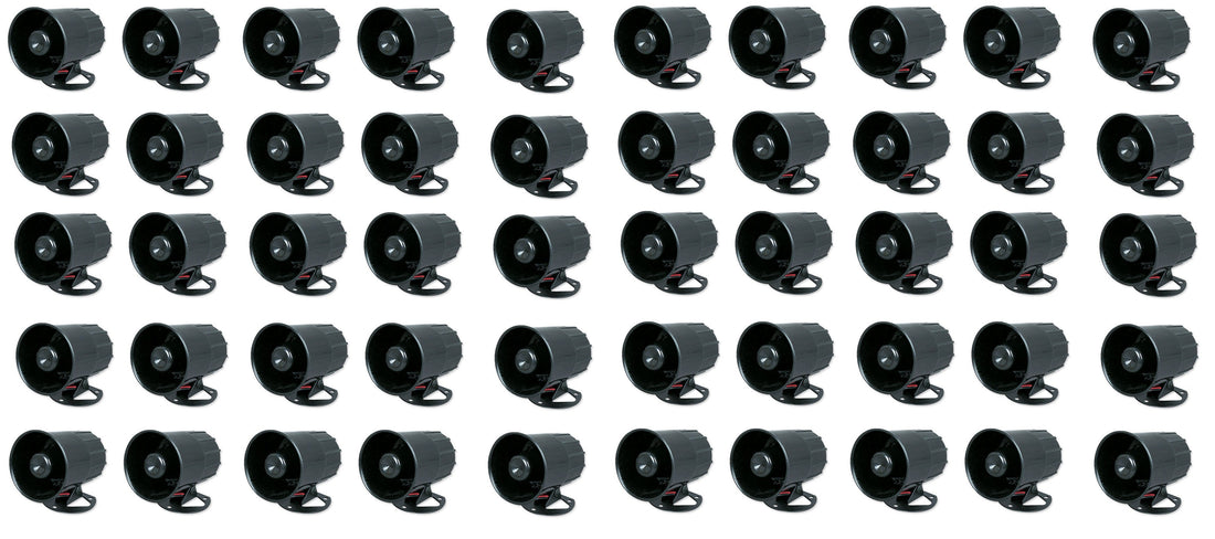 50 Sirènes alarme 6 sons 117db 6v 7v 8v 9v 10v 11v 12v 15v 20w etanche es-86t sr 330a sv/ps5 ECLATS DESTOCKAGE