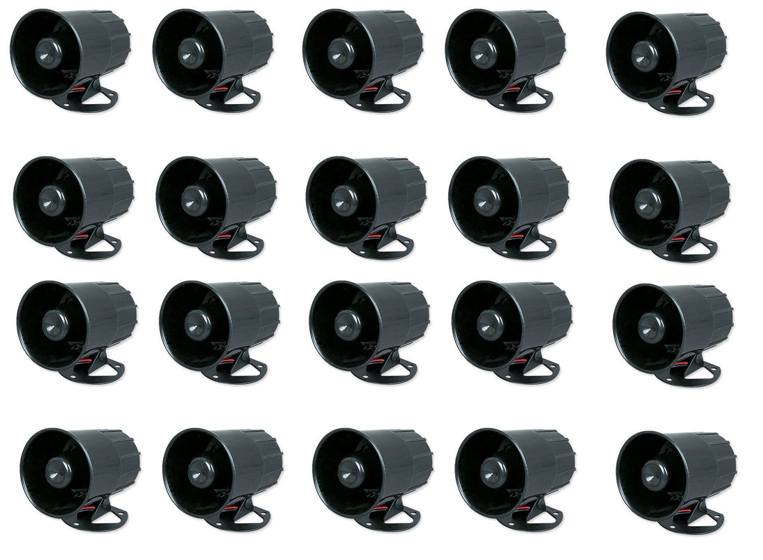 20 Sirènes alarme 6 sons 117db 6v 7v 8v 9v 10v 11v 12v 15v 20w etanche es-86t sr 330a sv/ps5 ECLATS DESTOCKAGE