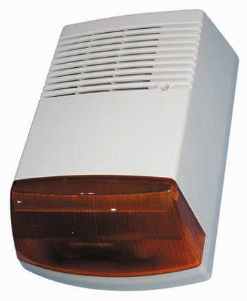Sirene alarme electronique 110db 12vcc exterieure autoalimentee 9v 12v 15v 1.3a bs-1 4043158014426 ECLATS DESTOCKAGE