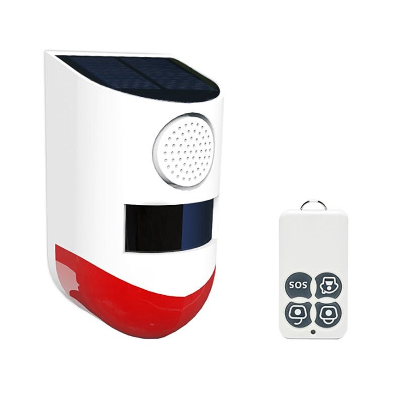 Sirene solaire exterieure etanche telecommande flash detecteur de presence batterie vache mouton agneau cheval chevre âne poney ECLATS DESTOCKAGE