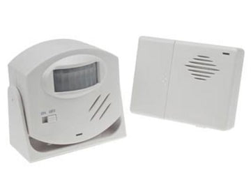 Sonnette alarme detection mouvement pir ham25 recepteur hf carillon infra rouge ECLATS DESTOCKAGE