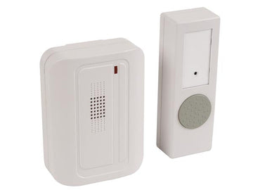 Sonnette carillon sans fil 1 emetteur bouton porte sonnerie edb5 panique securite alarme ECLATS DESTOCKAGE