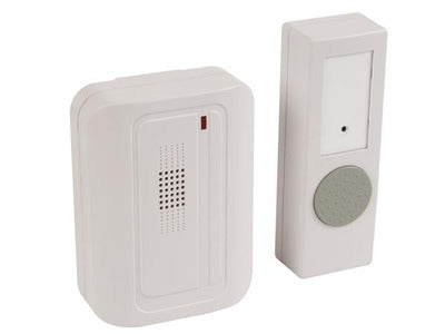 Sonnette carillon sans fil 1 emetteur porte bouton panique alarme sonnerie securite ECLATS DESTOCKAGE