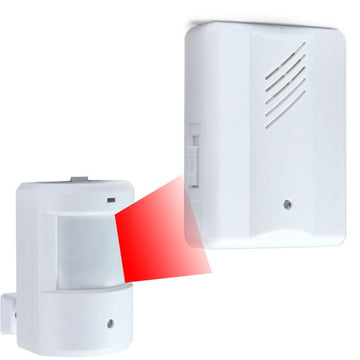 Sonnette detection mouvement alarme pir recepteur hf carillon infra rouge ECLATS DESTOCKAGE