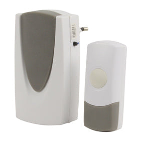 Sonnette sans fil murale hq 230v 12v 433 mhz el wdb201 portee 100m 24 melodies ECLATS DESTOCKAGE