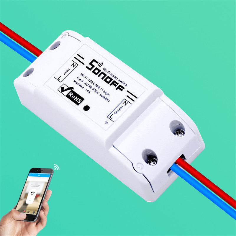 Relais 220v Interrupteur sans fil Intelligent WIFI Sonoff Basic Commutateur Intelligent pour MQTT COAP Maison ECLATS DESTOCKAGE