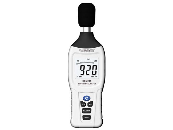Sonometre 30 dB 80 dB 130 dB Decibelmetre mesure son bruit resolution 1.4db dem201 ECLATS DESTOCKAGE