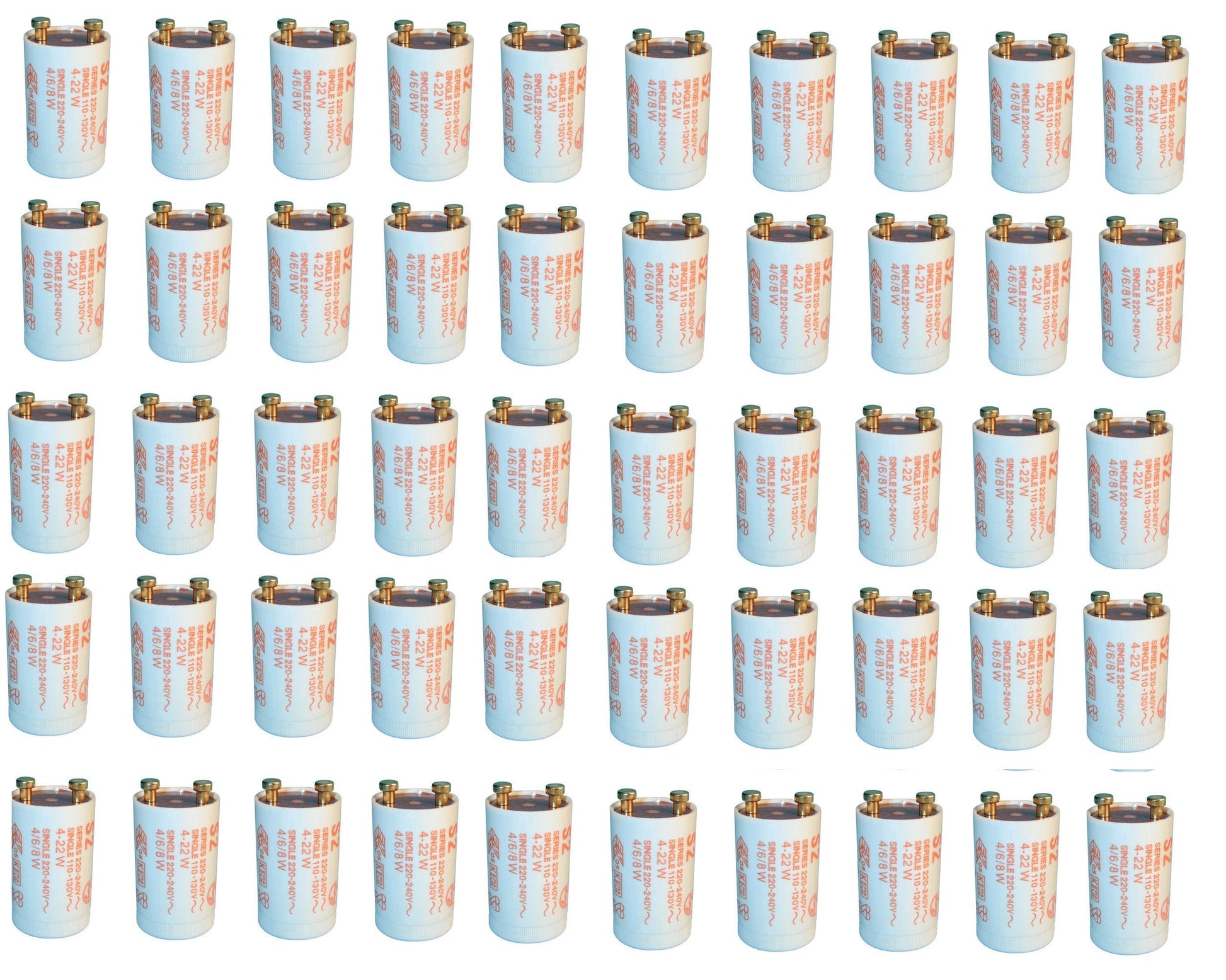 50 Starter 4 à 22w 110v 220v 230v 240v 4w 6w 8w 18w 20w detecteur faux billet lampe fluo ECLATS DESTOCKAGE