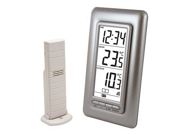 Station meteo dcf avec capteur temperature electronique ws9150 externe meteerologie velleman ECLATS DESTOCKAGE