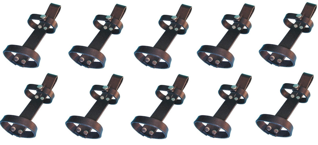 10 Support ceinture cuir pour lampe maglite ou detecteur metaux dfpr dfp5 ECLATS DESTOCKAGE
