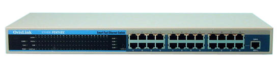 Switch 24 port 10/100mbps ovislink fsh24 cmp-ehub35 informatique ordinateur ECLATS DESTOCKAGE