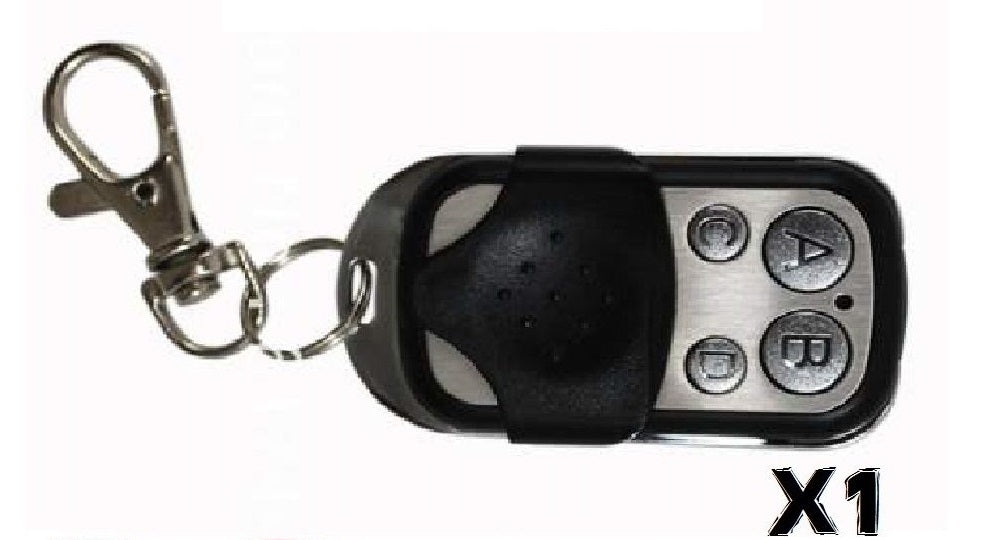Telecommande 4 boutons universelle clone 433 MHZ porte de garage beside bezap portail alarme ECLATS DESTOCKAGE