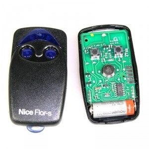 Télécommande portail nice flor-s emetteur flo2r-s 2 fonctions rolling code 433.92 mhz flo2rs ECLATS DESTOCKAGE