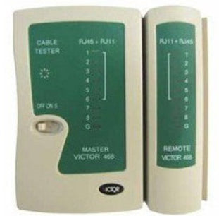 Testeur cablage telephonique lan reseau rj45 rj12 rj11 rj10 vtlan4 fil ECLATS DESTOCKAGE