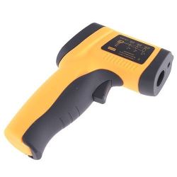 Thermometre jaune affichage lcd lazer infrarouge 380°c -50°c ECLATS DESTOCKAGE