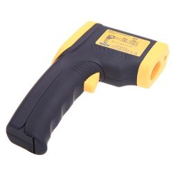 Thermometre jaune ecran lcd lazer infrarouge deperdition temperature 380°c -50°c ECLATS DESTOCKAGE