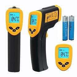 Thermometre laser infrarouge + pile 9v - visee 380°c -50°c afficheur deperdition lcd temperature ECLATS DESTOCKAGE