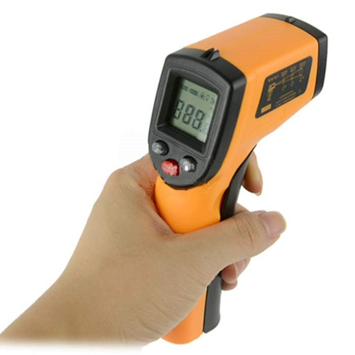 Thermometre laser infrarouge visee -50°c  380°c gm300 temperature afficheur lcd deperdition chaleur ECLATS DESTOCKAGE