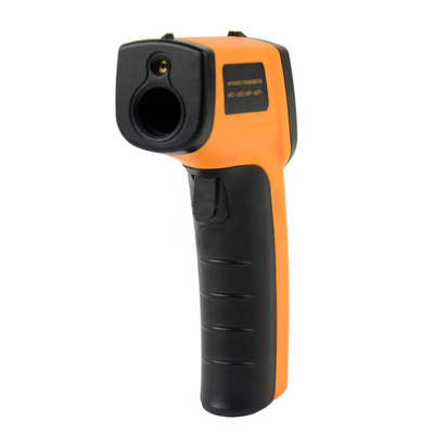 Thermometre lcd laser infrarouge deperdition jaune temperature 380°c -50°c ECLATS DESTOCKAGE