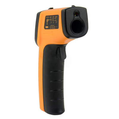 Thermometre lcd laser infrarouge jaune deperdition temperature 380°c -50°c ECLATS DESTOCKAGE