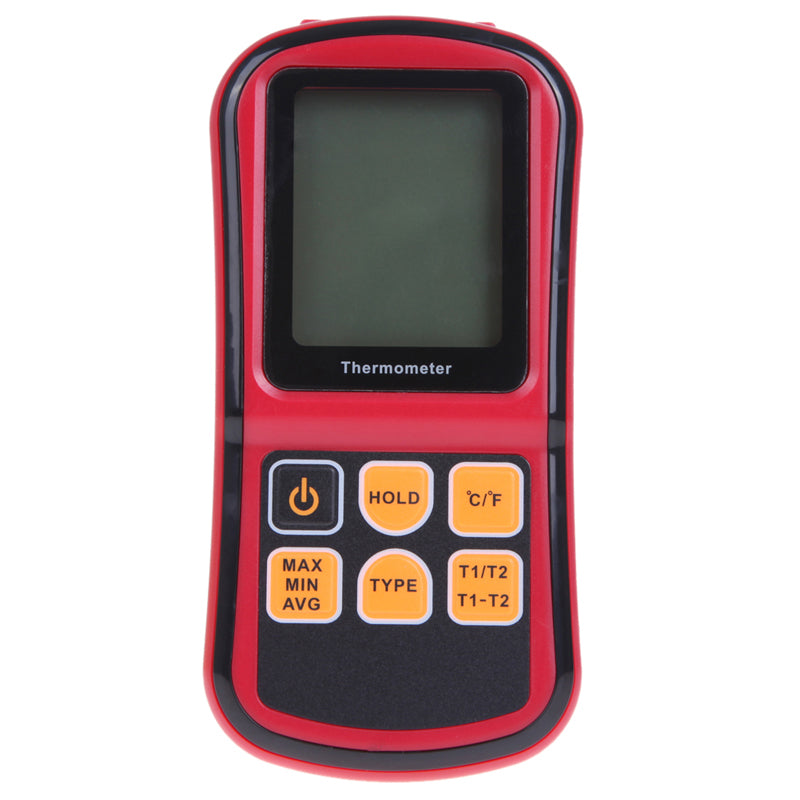 Thermomètre numérique bicanal température mètre testeur Thermocouple K/J/T/E/R/S/N remplace thn2 dvm1322 ECLATS DESTOCKAGE
