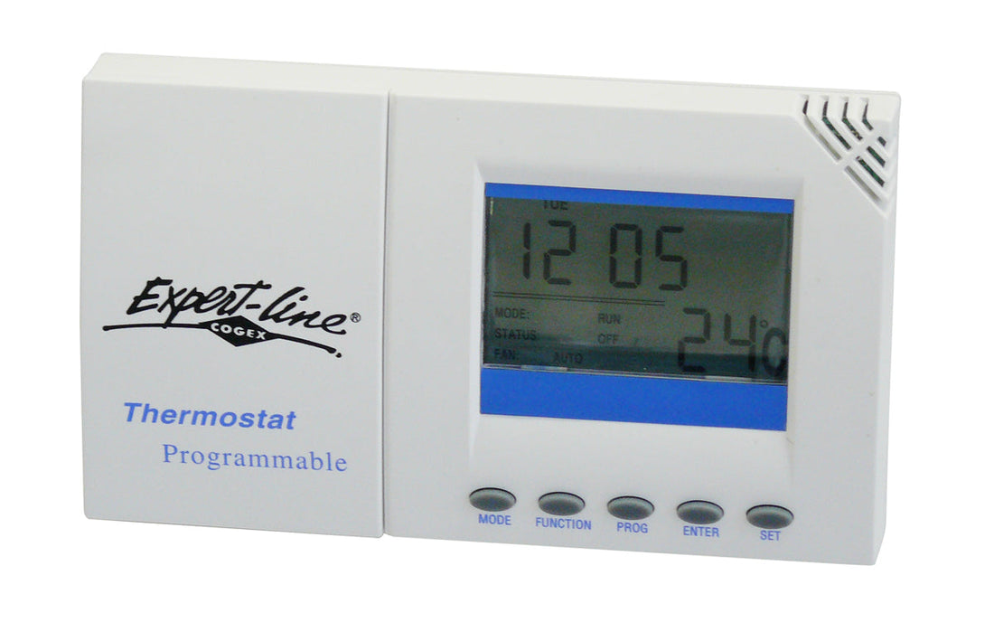 Thermostat d ambiance digital programmable climatisation chauffage ventilation 3 sorties 400554 ECLATS DESTOCKAGE