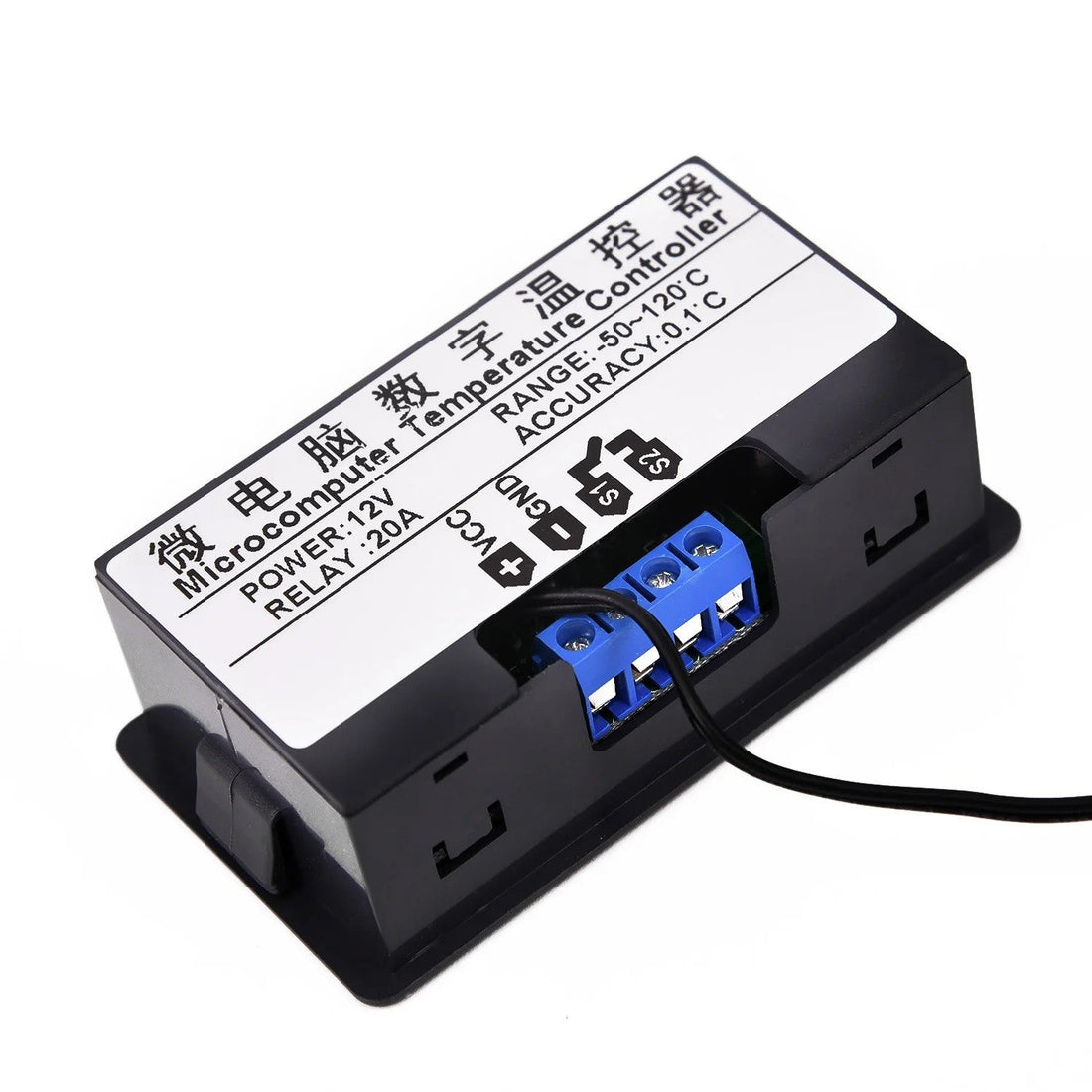 Thermostat numérique LED DC 12V avec relais 20a W3230 contrôleur capteur etanche de température ECLATS DESTOCKAGE