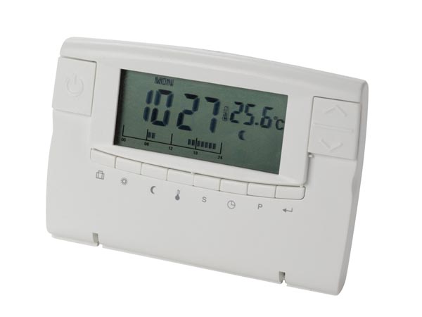 Thermostat digital 140x199mm programmable numerique installation facile cth406 programme semaine horaire chauffage Perel ECLATS DESTOCKAGE