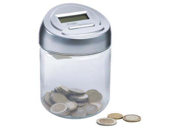 Tirelire à compteur numérique cdet1 comptage monnaie euro cdet1 ECLATS DESTOCKAGE