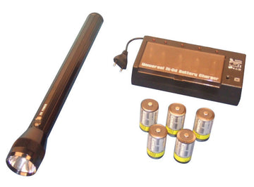 Torche rechargeable eclairage gardien vigile surveillance securite police douane gendarmerie ECLATS DESTOCKAGE